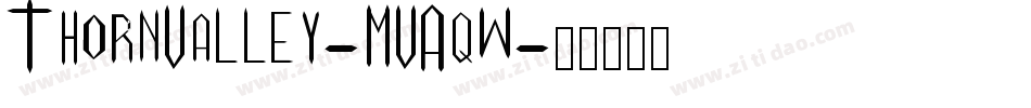 ThornValley-MVAqw字体转换