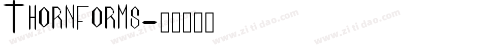 Thornforms字体转换