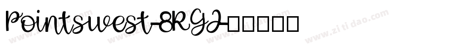 Pointswest-8RGJ字体转换