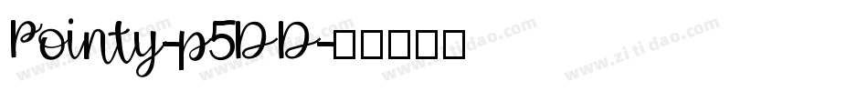 Pointy-p5DD字体转换