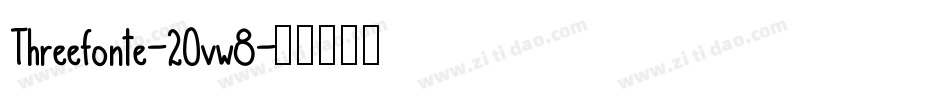 Threefonte-2Ovw8字体转换
