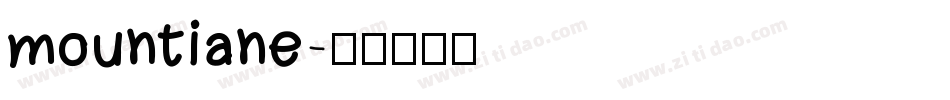 mountiane字体转换