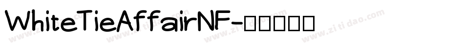 WhiteTieAffairNF字体转换