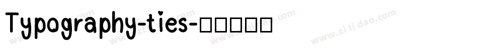 Typography-ties字体转换