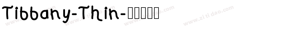 Tiffany-Thin字体转换