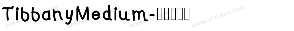 TiffanyMedium字体转换
