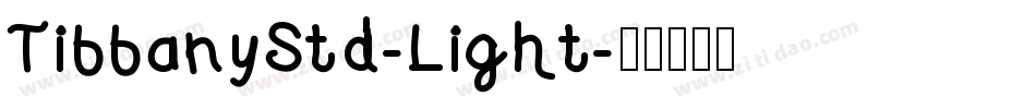 TiffanyStd-Light字体转换