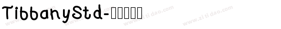 TiffanyStd字体转换