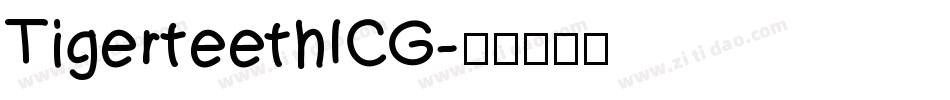 TigerteethICG字体转换