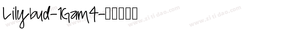 Lilybud-1Gam4字体转换