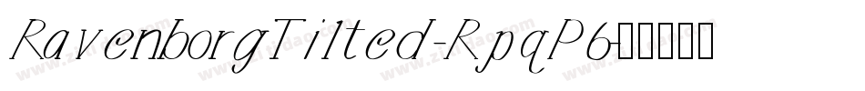 RavenborgTilted-RpqP6字体转换