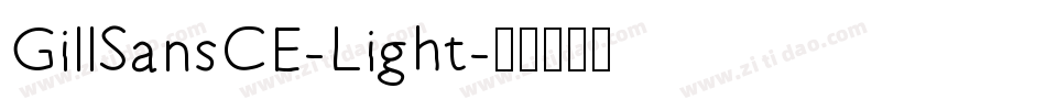 GillSansCE-Light字体转换