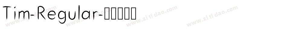 Tim-Regular字体转换