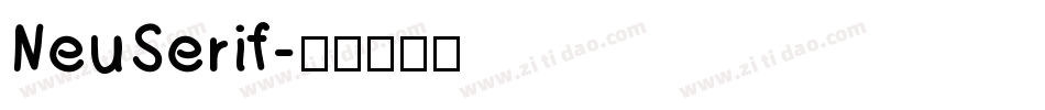 NeuSerif字体转换