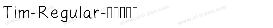 Tim-Regular字体转换
