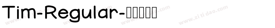 Tim-Regular字体转换