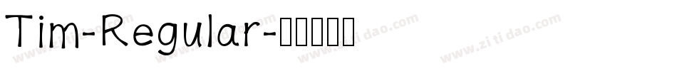 Tim-Regular字体转换
