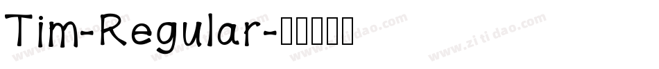 Tim-Regular字体转换
