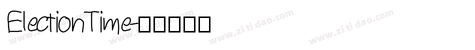 ElectionTime字体转换