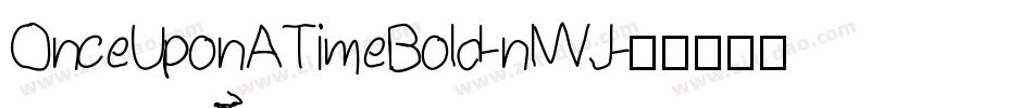 OnceUponATimeBold-nlWJ字体转换