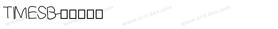 TIMESB字体转换