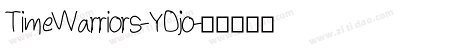 TimeWarriors-YDjo字体转换