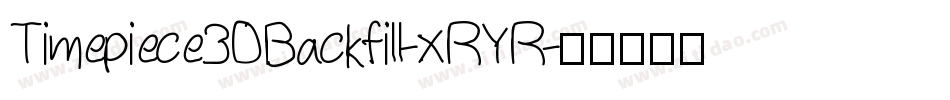Timepiece3DBackfill-xRYR字体转换