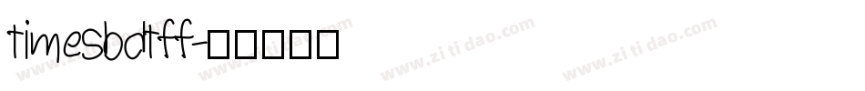 timesbdtff字体转换
