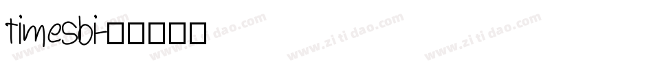 timesbi字体转换