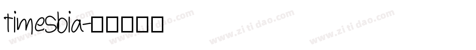 timesbia字体转换