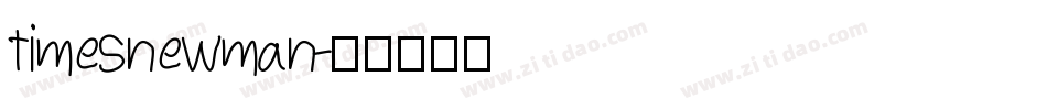 timesnewman字体转换