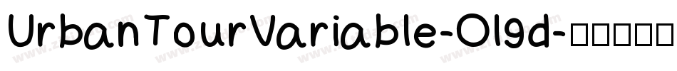 UrbanTourVariable-Ol9d字体转换