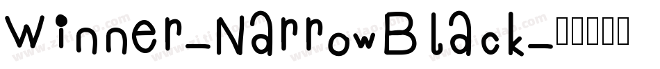 Winner-NarrowBlack字体转换
