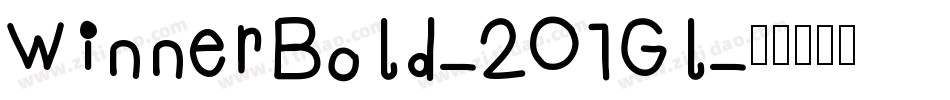 WinnerBold-2O1Gl字体转换