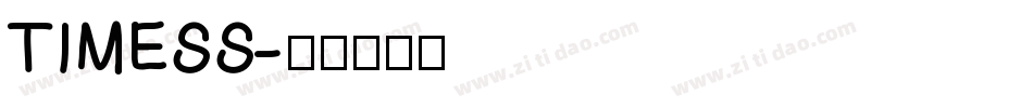 TIMESS字体转换