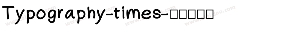 Typography-times字体转换