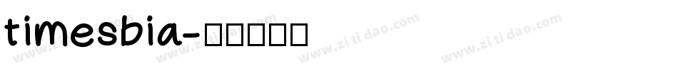 timesbia字体转换