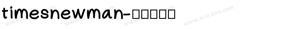 timesnewman字体转换