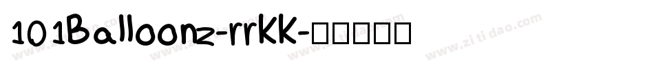 101Balloonz-rrKK字体转换