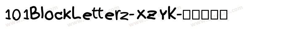 101BlockLetterz-XZYK字体转换