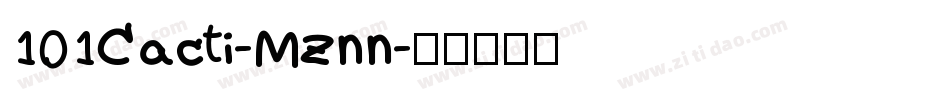 101Cacti-MZnn字体转换