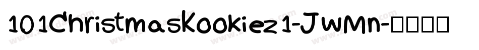 101ChristmasKookiez1-JWMn字体转换