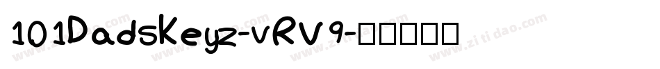 101DadsKeyz-vRV9字体转换