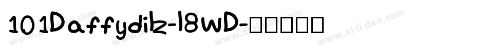 101Daffydilz-l8WD字体转换
