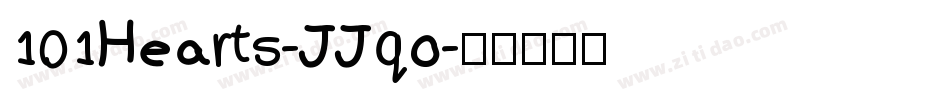 101Hearts-JJqo字体转换