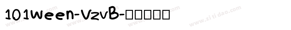 101Ween-VzvB字体转换