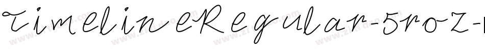 TimelineRegular-5roZ字体转换