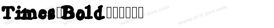 Times-Bold字体转换