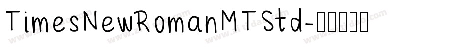 TimesNewRomanMTStd字体转换