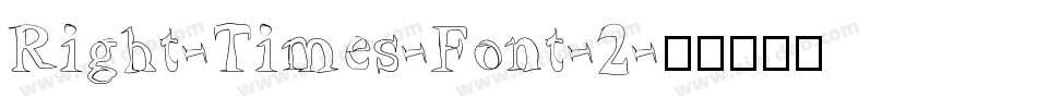 Right-Times-Font-2字体转换